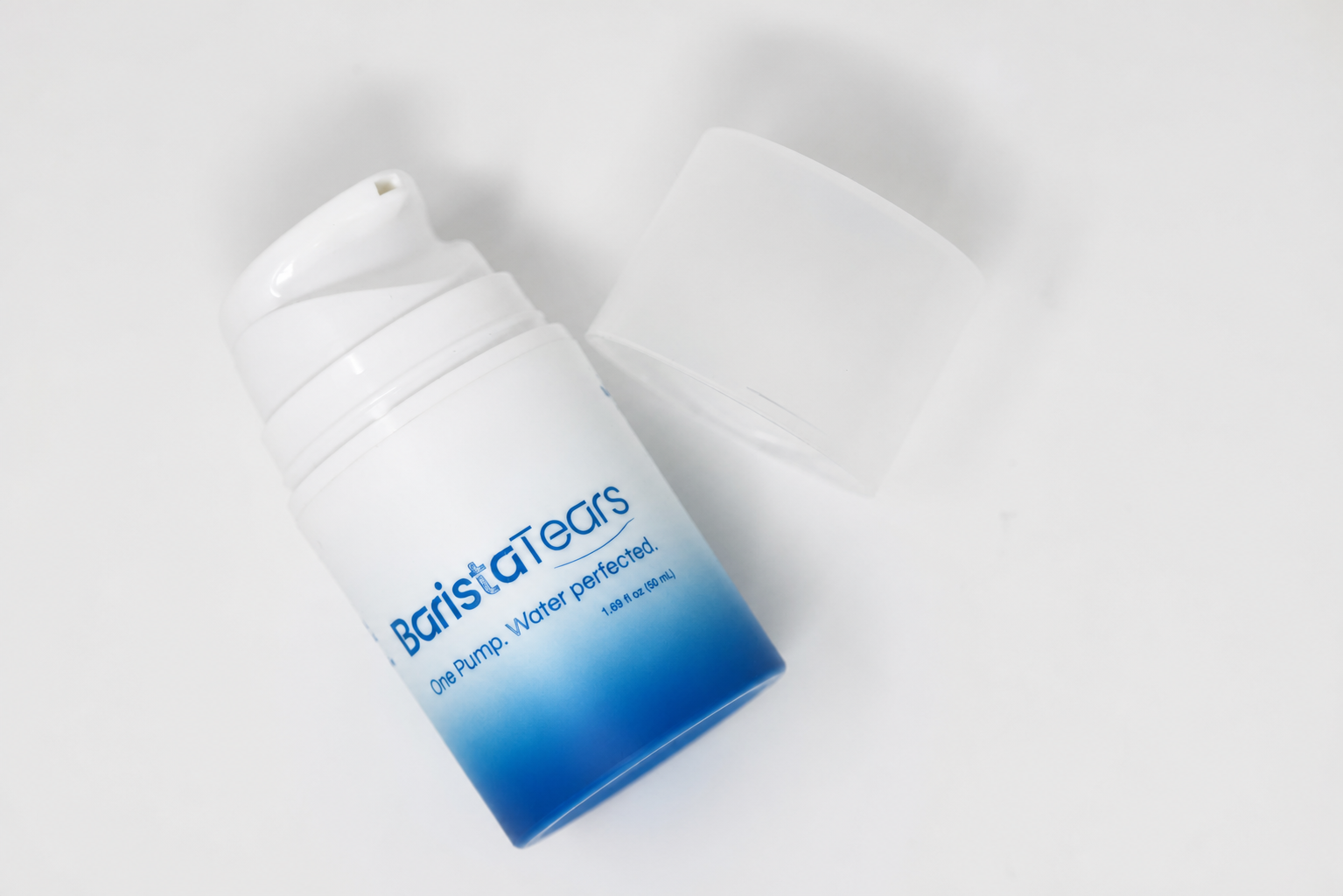 Open Barista Tears Mineral Matrix bottle with its cap